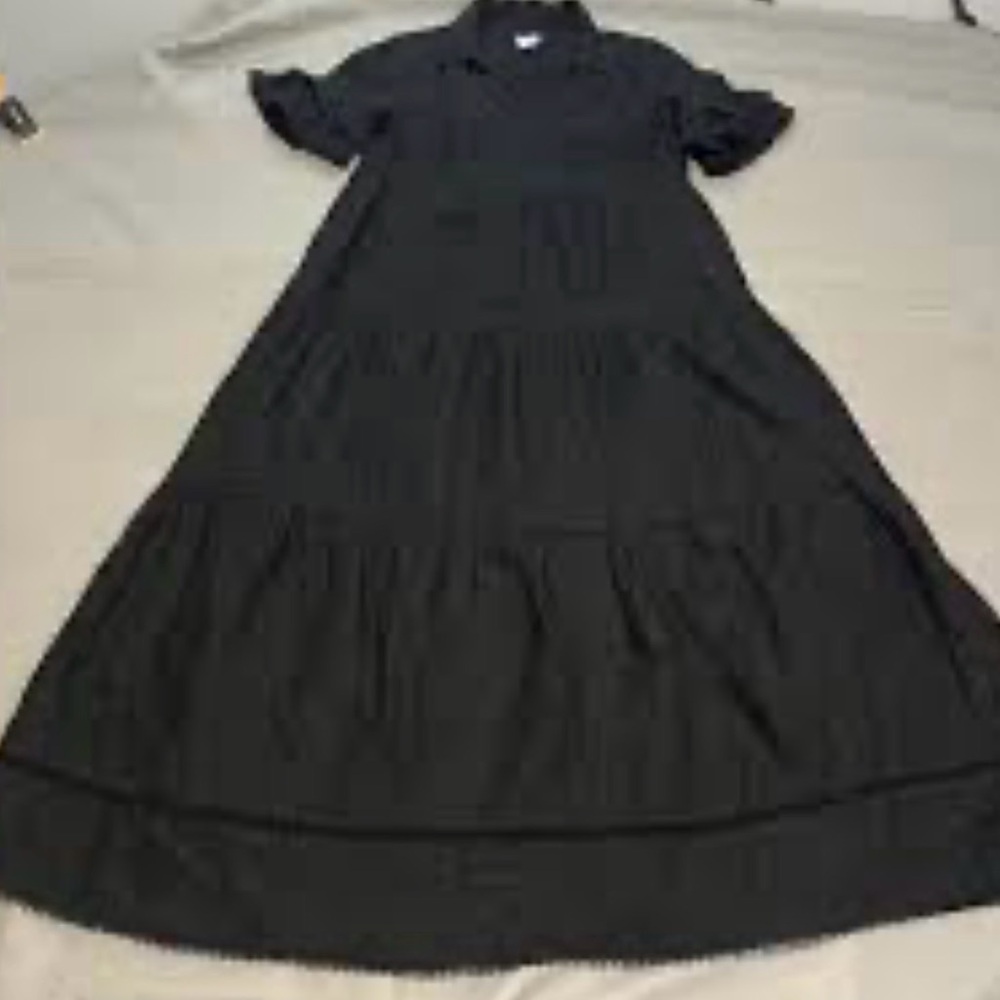 Chicos linen Elegant Black Maxi Dress